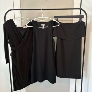 Leith Black Long Sleeve Dress Collection